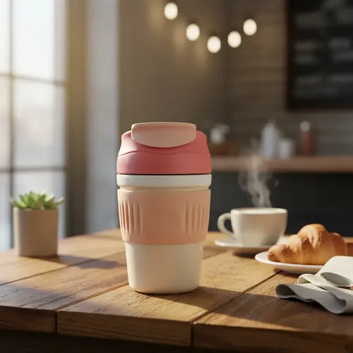 Termo Vaso Para Caffe Te 350ml Vaccum Bottle Double Mall - Imagen 5