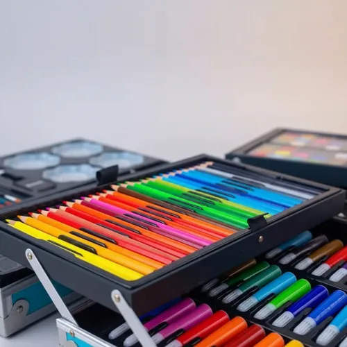 Mega Set De Arte Valija Metalico. 145 Piezas Chicos Nuevos - Imagen 34