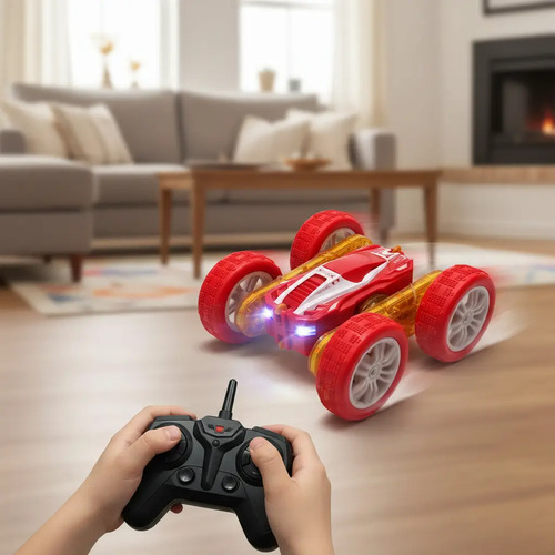 Auto Stunt A Control Remoto 360 Spray Luces Niños Sonido Luz - Imagen 8