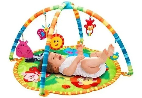 Gimnasio Bebe Alfombra De Actividades Y Juegos Winfun Verde