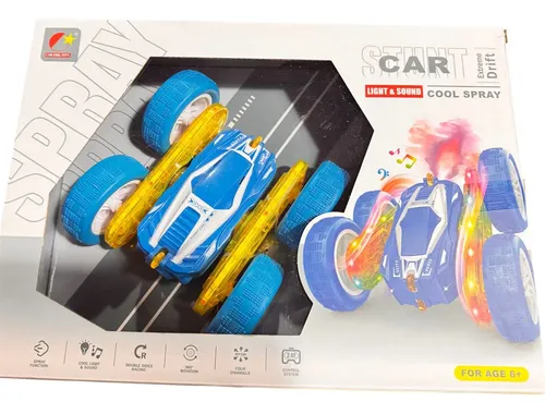 Auto Stunt A Control Remoto 360 Spray Luces Niños Sonido Luz - Imagen 12