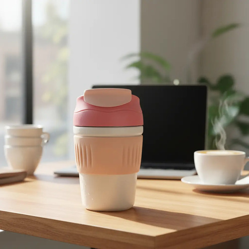 Termo Vaso Para Caffe Te 350ml Vaccum Bottle Double Mall - Imagen 9