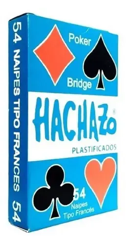 Naipes Póker Joker Hachazo 54 Cartas Plastificadas Caja - Imagen 2