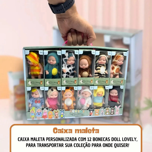 Colección De 12 Muñecas De Bebé Mini De Goma - Imagen 4