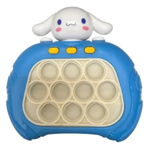 Pop It Juego Electrónico Sensorial De Memoria + Pilas Aaa Conejo Blanco Celeste