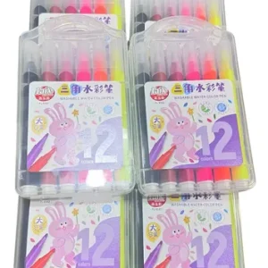 Marcadores Triangulares Lavables X 12 Colores Mayor 10unidad Varios