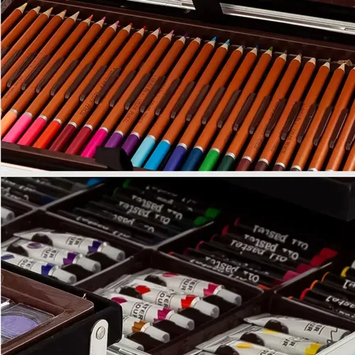 Mega Set De Arte Valija Metalico. 145 Piezas Chicos Nuevos - Imagen 28