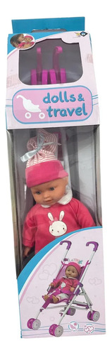 Bebote 31 Cm Con Cochecito Dolls Travel Regalo Sorpresa