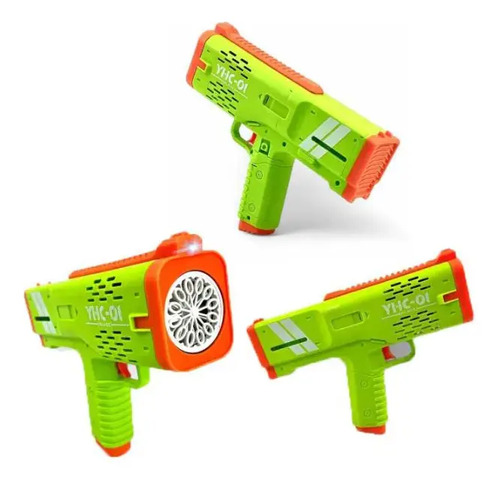 Burbujero Pistola Automatico Luces Liquido Infantil Maquina - Imagen 3