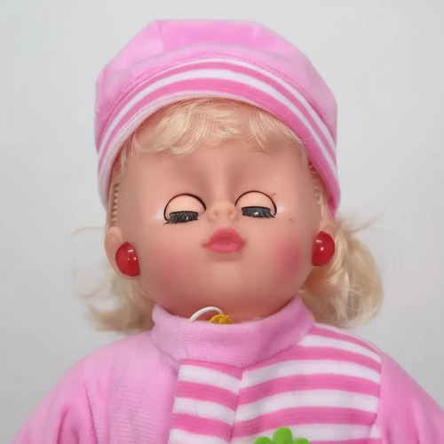 Muñeca Bebota Con Cabeza De Plastico Doble Con Luz X2 Un - Imagen 4
