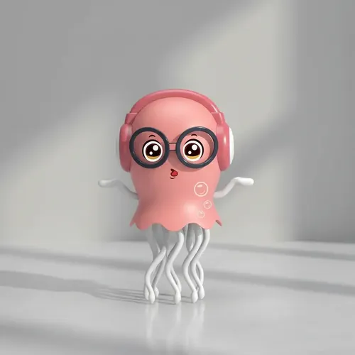 Juguete De Medusa Pulpo Bailarina Con Luz Led Y Música - Imagen 13