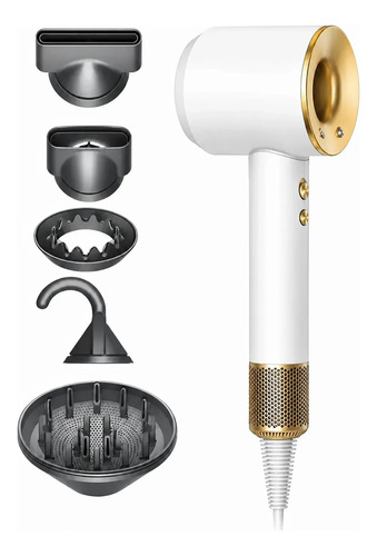 Secador De Pelo Premium Ultra Ionico Frio Calor Time S113136 - Dorado claro