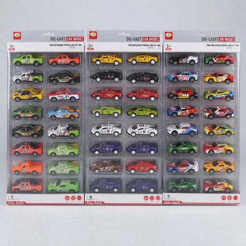 Pack 36 Autitos A Fricción Pull Back Sin Pilas Colores Varia 36 Autitos Variados - Imagen 3
