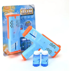 Burbujero Pistola Automatico Luces Liquido Infantil Maquina