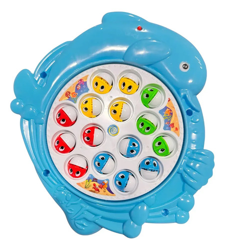 Juego De Pesca Giratorio Musical Delfin Celeste Dym