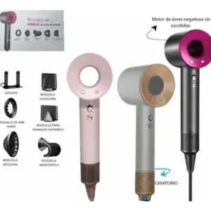 Secador De Pelo Premium Ultra Ionico Frio Calor Time S113136 - Rosa claro