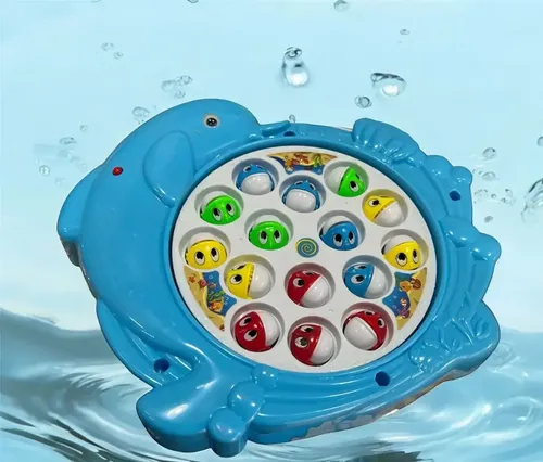 Juego De Pesca Giratorio Musical Delfin Celeste Dym - Imagen 11